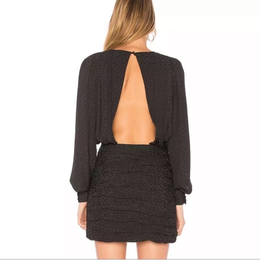 Free People Elegant Black Open-Back Dress - Picture 4 of 5